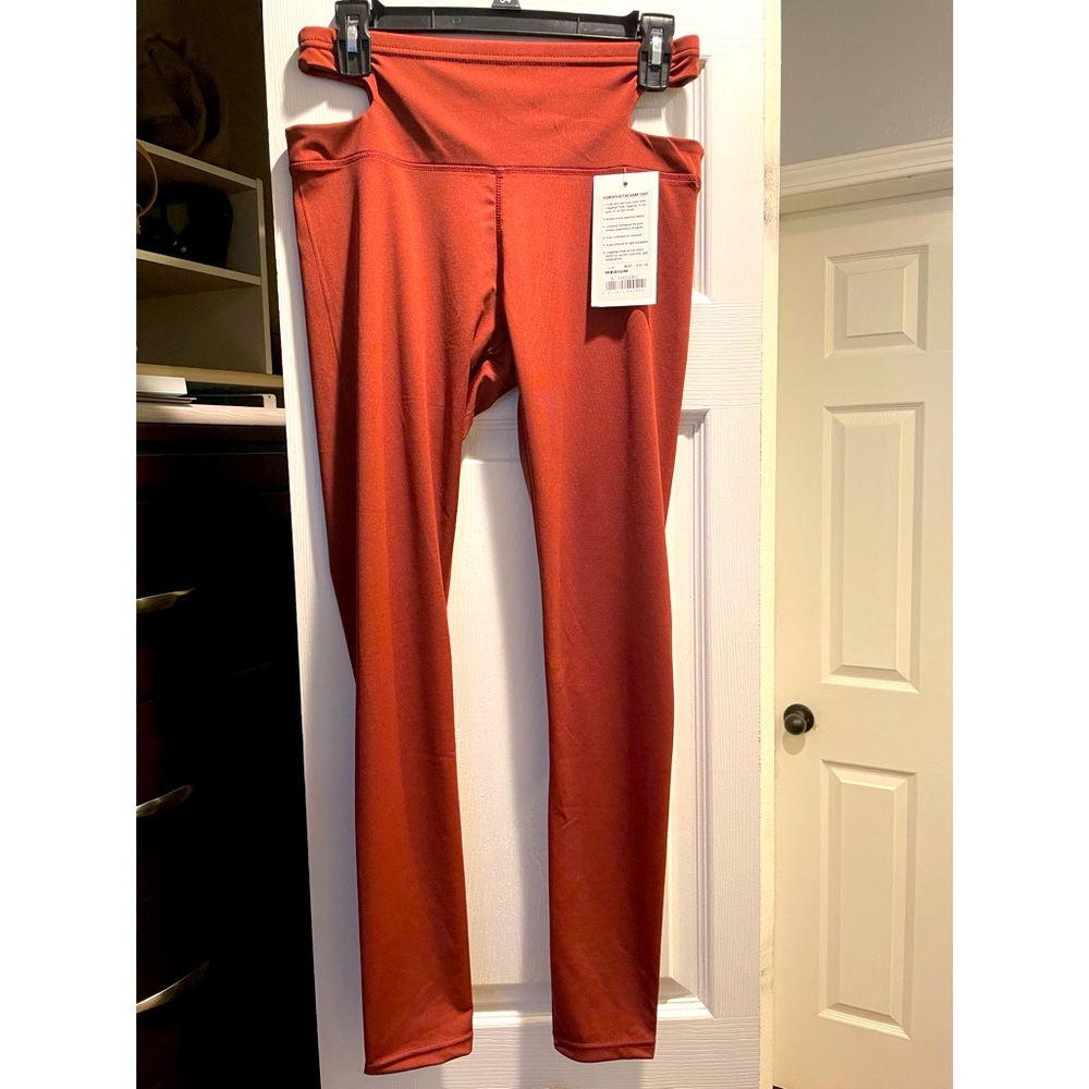 High waisted leggings with slits on side